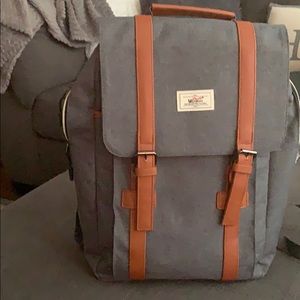 Gray work bag